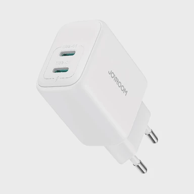 JOYROOM Punjač 2x USB-C 20W PD / QC 3.0, bijeli, model JR-TCF12