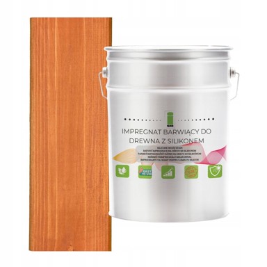 Impregnacija za drvo sa silikonskim voskom 2u1, hidrofobna, tikovina D040, 2,5 l