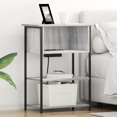 Noćni ormar 55 x 31 x 76 cm, sivi hrast sonoma