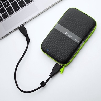 SILICON POWER Eksterni hard disk Armor A60, 2000 GB, crni
