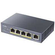 CUDY Switch GS1005P, Gigabit switch, 5-port, 4 POE portova