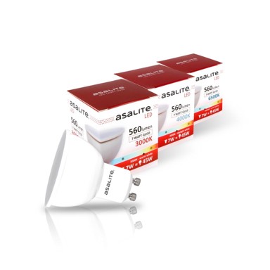 ASALITE LED žarulja GU10, 7W, 6500K, 560 lm