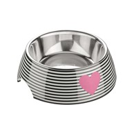 HUNTER Posuda za pse Biri melamin, bijela, crna, 160 ml