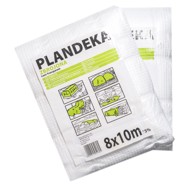 Ojačana PE cerada s mrežicom 5x6 m, 100 g/m², prozirna