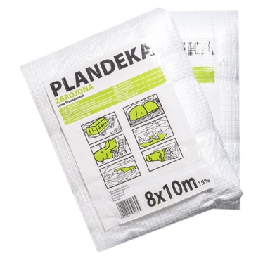 Ojačana PE cerada s mrežicom 5x6 m, 100 g/m², prozirna