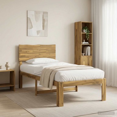 ROSTOCK Krevet s uzglavljem 75 x 190 cm, bijeli