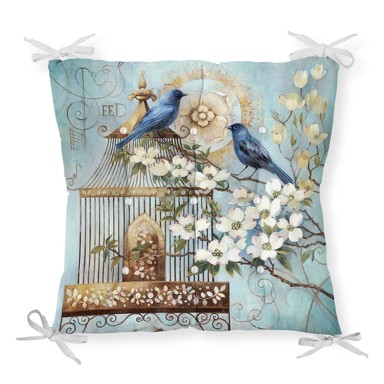  MINIMALIST CUSHION COVERS Jastuk za stolicu Blue Birds, 40x40 cm
