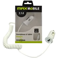 MAXMOBILE Auto punjač DRD-1406020001, bijeli