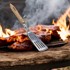 BBQ Lopatica i kliješta za roštilj 2 u 1, srebrna