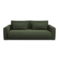 MAKAMII Kaki zelena sklopiva/s prostorom za odlaganje sofa 238 cm Kapua, 238x105x82 cm