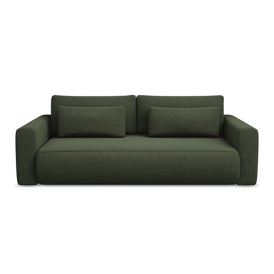 MAKAMII Kaki zelena sklopiva/s prostorom za odlaganje sofa 238 cm Kapua, 238x105x82 cm