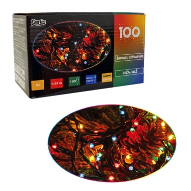 100 lampica, riža, šarene