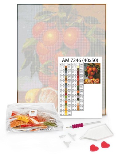 Dijamantni goblen, 40x50cm, šuma