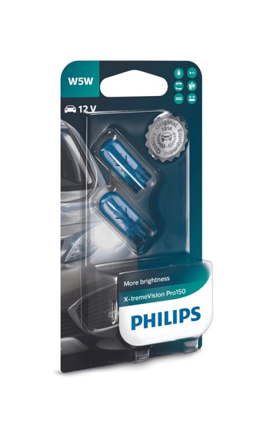 PHILIPS Žarulja X-treme Vision Pro150 T10 W5W, 12V, 3400K