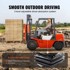 VEVOR Sjedalo za traktor TY-A14, 59 x 56 x 75,5 cm, crna