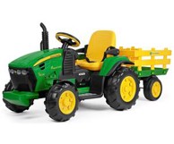 PEG PEREGO Traktor John Deere Heavy Duty s prikolicom i daljinskim upravljanjem