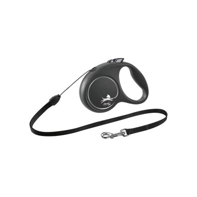 FLEXI Black Design M uže 5 m crna