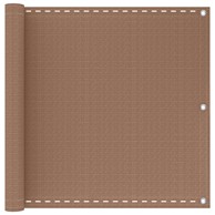 Balkonski paravan 120 x 700 cm HDPE i aluminij, sivosmeđa