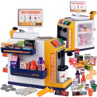 Dječji set samoposlužne trgovine s hladnjakom i aparatom za kavu