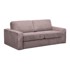 MAKAMII Prljavo roza sklopiva sofa od samta 195 cm Nona, 195x100x80 cm