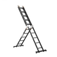 VEVOR Sklopive ljestve, 7 u 1, teleskopske produžne, podesive, 193 x 708 x 2775 mm