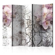 Sobna pregrada u 5 dijelova Bright red orchids II 225x172