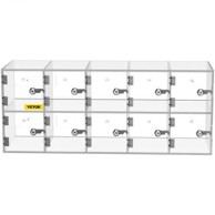 VEVOR Ormarić za pohranu mobitela, 10 pretinaca, 53 x 18 x 21,5 cm, prozirni