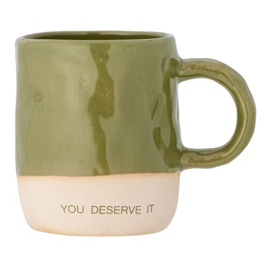 BLOOMINGVILLE Zelena šalica od kamenine 335 ml Neo 