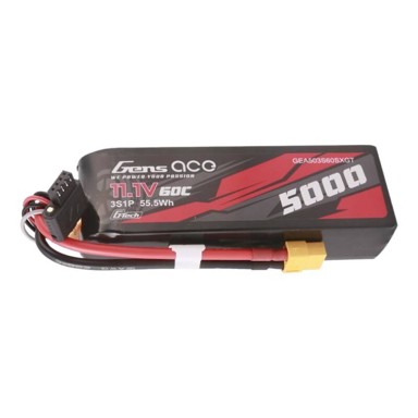GENS ACE Baterija G-Tech, 5000 mAh, 11,1 V, 60C, 3S1P, LiPo, XT60