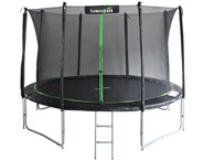 LEAN SPORT Trampolin, 14 FT, crni