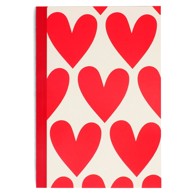 REX LONDON A5 Bilježnica Hearts 60 str.