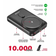 SWISSTEN Bežični powerbank, 10000 mAh, PD 20 W, MagSafe kompatibilan