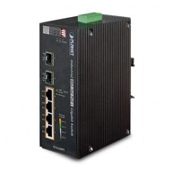 PLANET Industrijski switch, 4 gigabitna PoE porta, 2 SFP porta