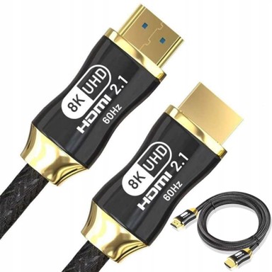 VERKGROUP HDMI 2.1 video kabel, 8K 60 Hz / 4K 120 Hz, 1,5 m, zlatni