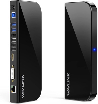 WAVLINK Priključna stanica univerzalna, USB 3.0/C, dvojni HDMI, gigabitni Ethernet, audio, 6 USB