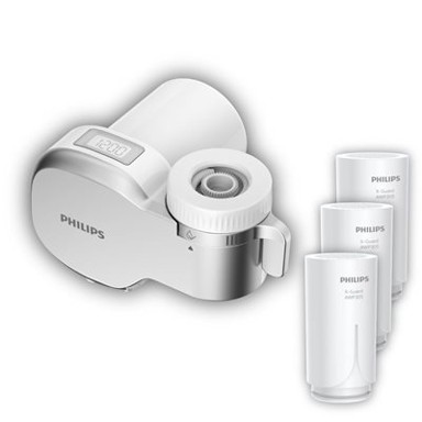 PHILIPS Uređaj za filtriranje vode AWP3705P1, za filtriranje vode iz slavine, sa 2 dodatna filtera
