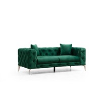 ARTIE Tamno zelena baršunasti sofa 197 cm Como, 197x90x70,05 cm