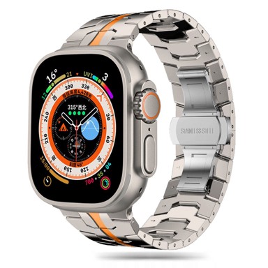 TECH-PROTECT Remen Stainless Line za Apple Watch/Ultra 42/44/45/49mm, narančasti titanium