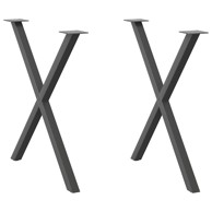 Noge blagovaonski stol X-oblika 2 kom 70x(72-73) cm čelik
