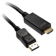 INLINE DisplayPort na HDMI konverter kabel, 4K/60Hz, crni, 3 m 17183I