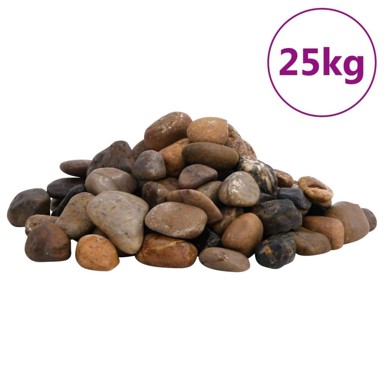 Polirani kamenčići, raznobojni, granulacija 2–5 cm, 25 kg