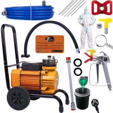 ROSFIX Agregat za bojanje Strong Blue Storm SBS03, 3500 W, 22 MPa, 18 l/min, sito 20 l, radno odijelo, šipke za čišćenje