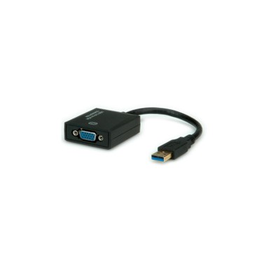 ROLINE Adapter USB3.2 Gen1 - VGA, M/F, 0.15m