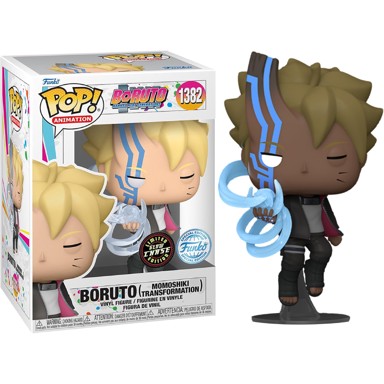FUNKO POP! Figura Boruto Momoshiki Transformacija, posebno izdanje, CHASE, svijetli u mraku, 9 cm