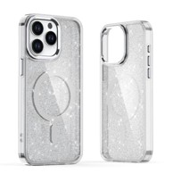 Glitter MagSafe maskica za iPhone 17 prozirna