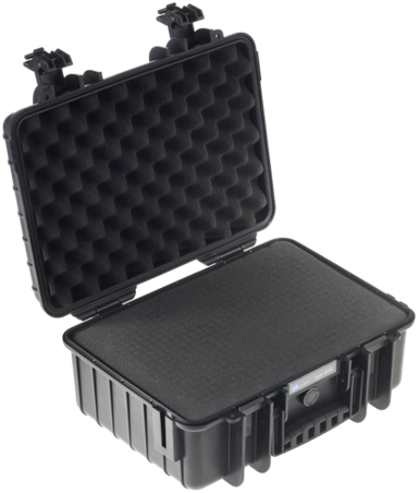 B&W Vanjski Kofer tip 4000 crni s umetkom od predrezanog pjene