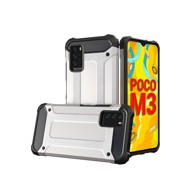 Maskica Hybrid Armor za Xiaomi Redmi Note 10 5G/Poco M3 Pro, srebrna