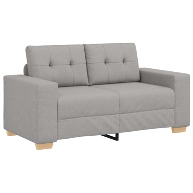 Dvosjed sofa, 20 cm tkanina, oblačno siva