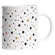 BUTTER KINGS Bijela keramička šalica s božićnim motivom 330 ml 