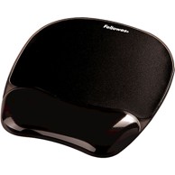 FELLOWES Podloga za miš Crystal™ Gel Wrist Rest, crna